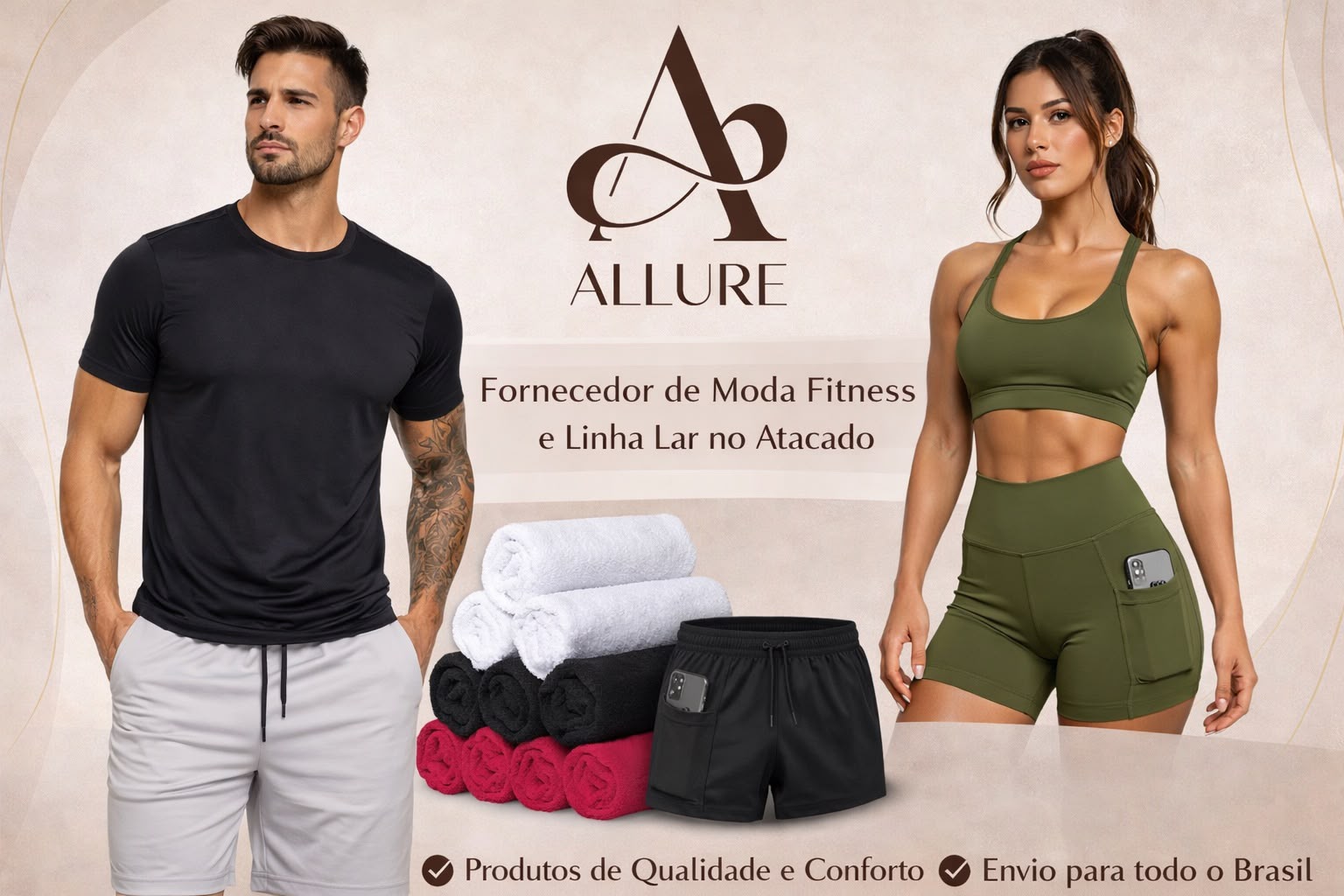 Editorial visual da Allure Store